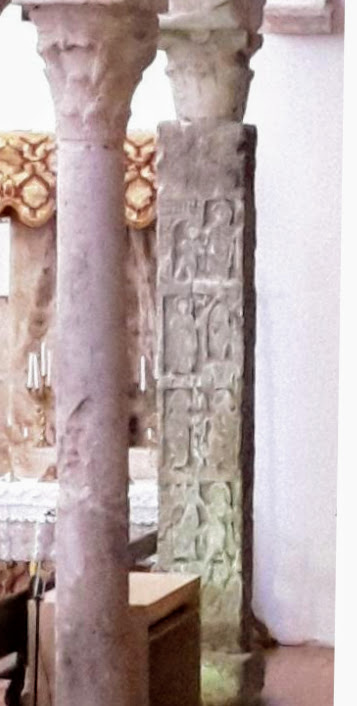 Pilastra hallada en 1949 en la Iglesia de El Salvador de Toledo
